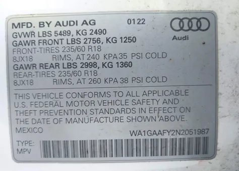 WA1GAAFY2N2051987